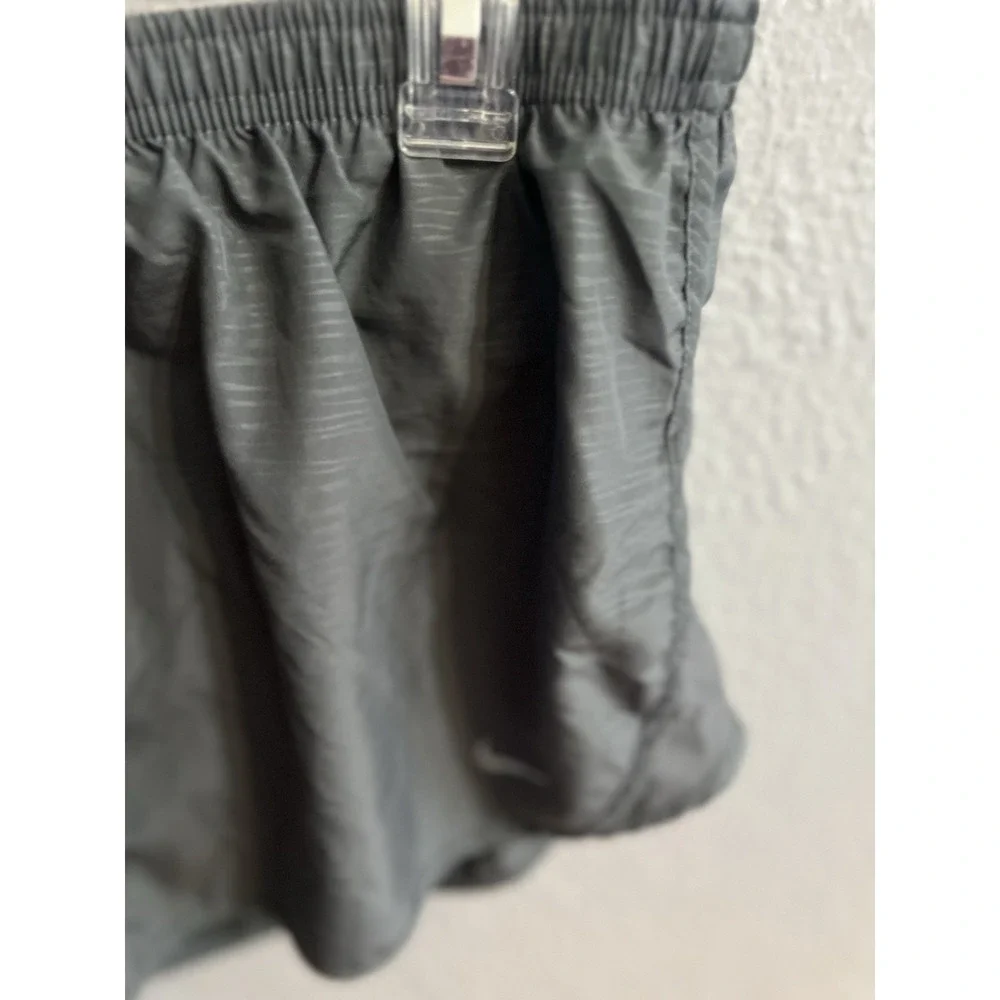 Nike DRI-FIT‎ Womens Running Brief Lined Shorts Gray Size XL